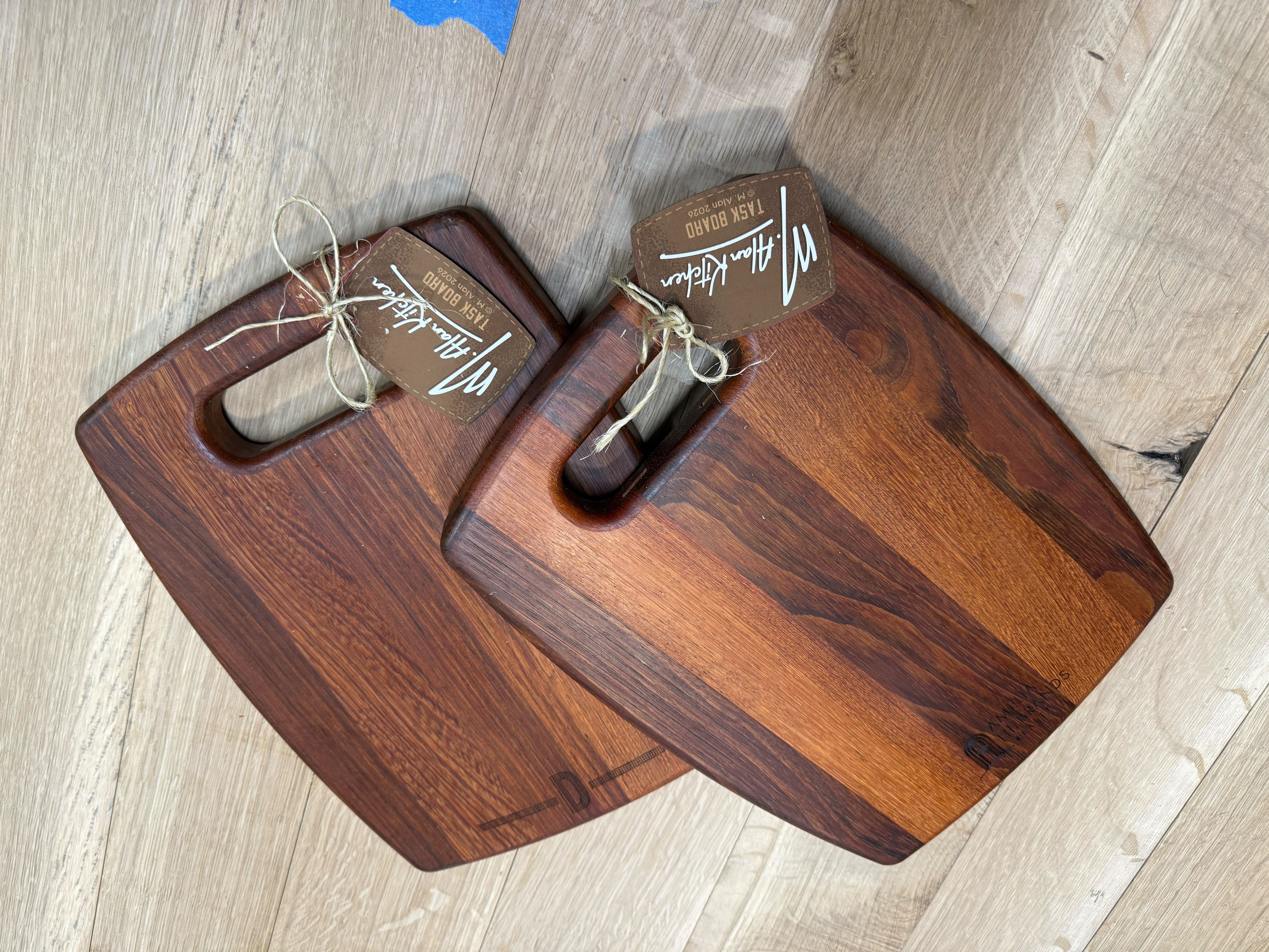 Hand-crafted task boards from the M. Alan studio